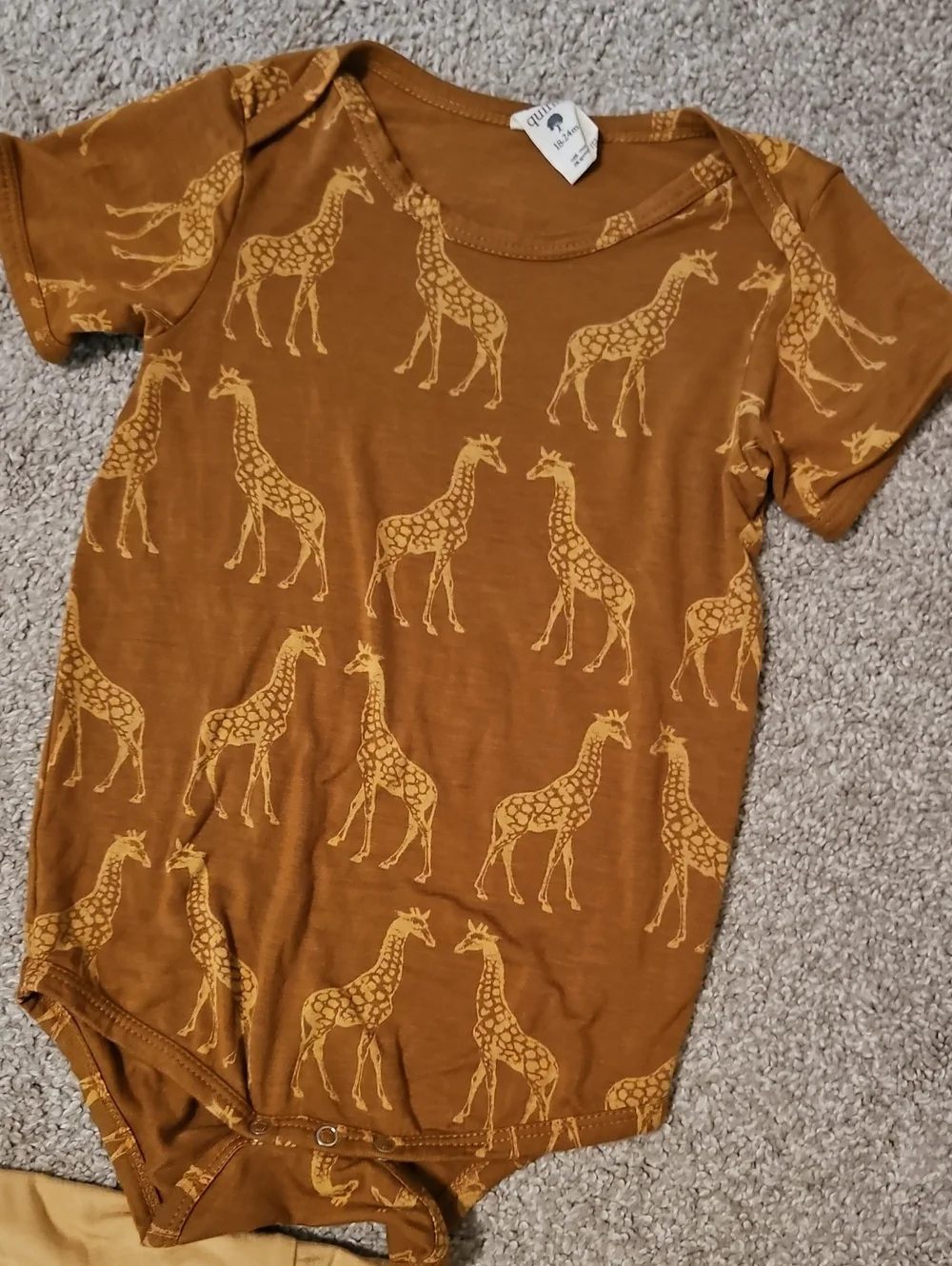 Kate Quinn 18-24M Modal Giraffe Bodysuit Pants 2 Piece Set